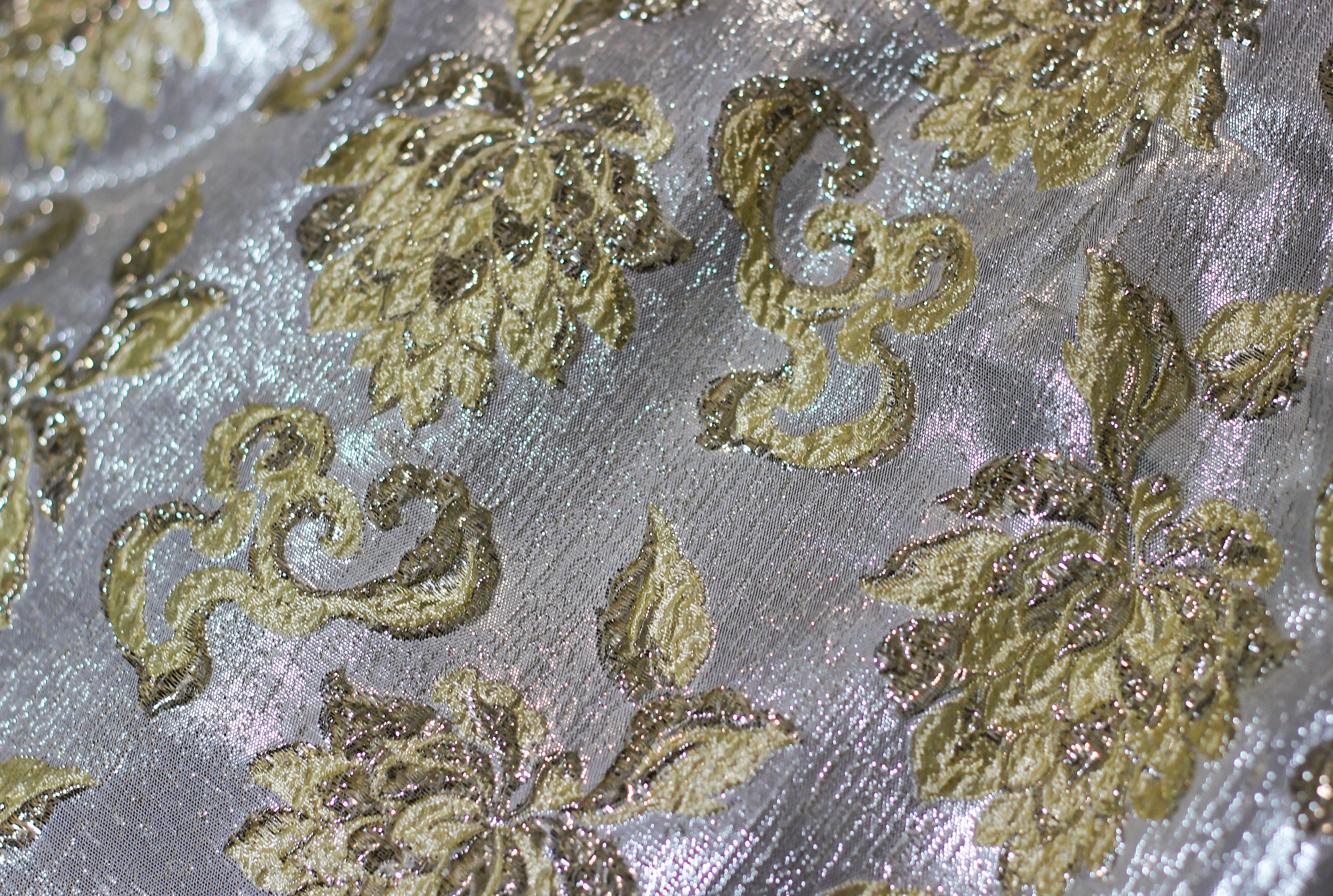 1950's Perfect Junior Gold Floral Dress