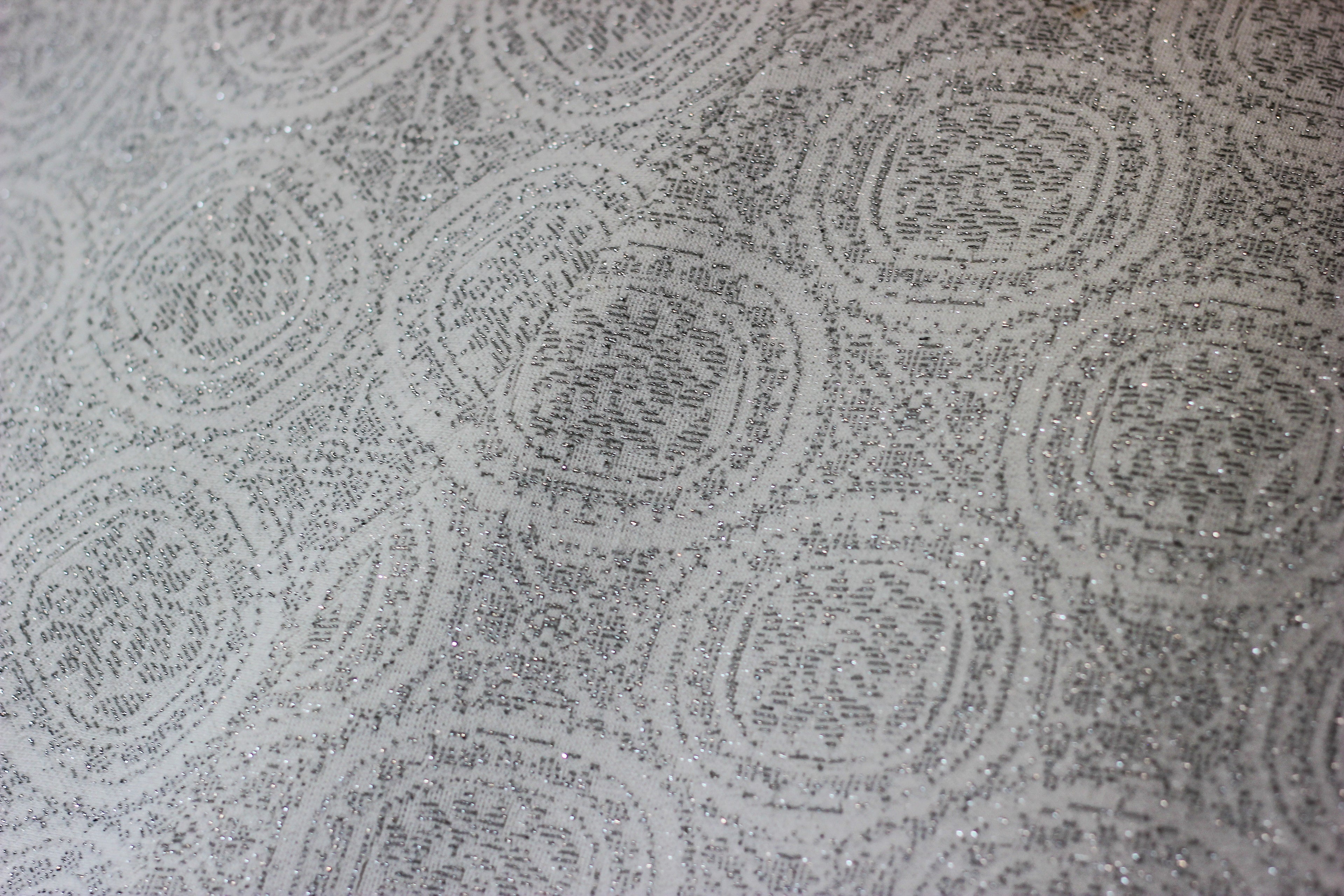 1960's Handmade Silver Brocade Gown