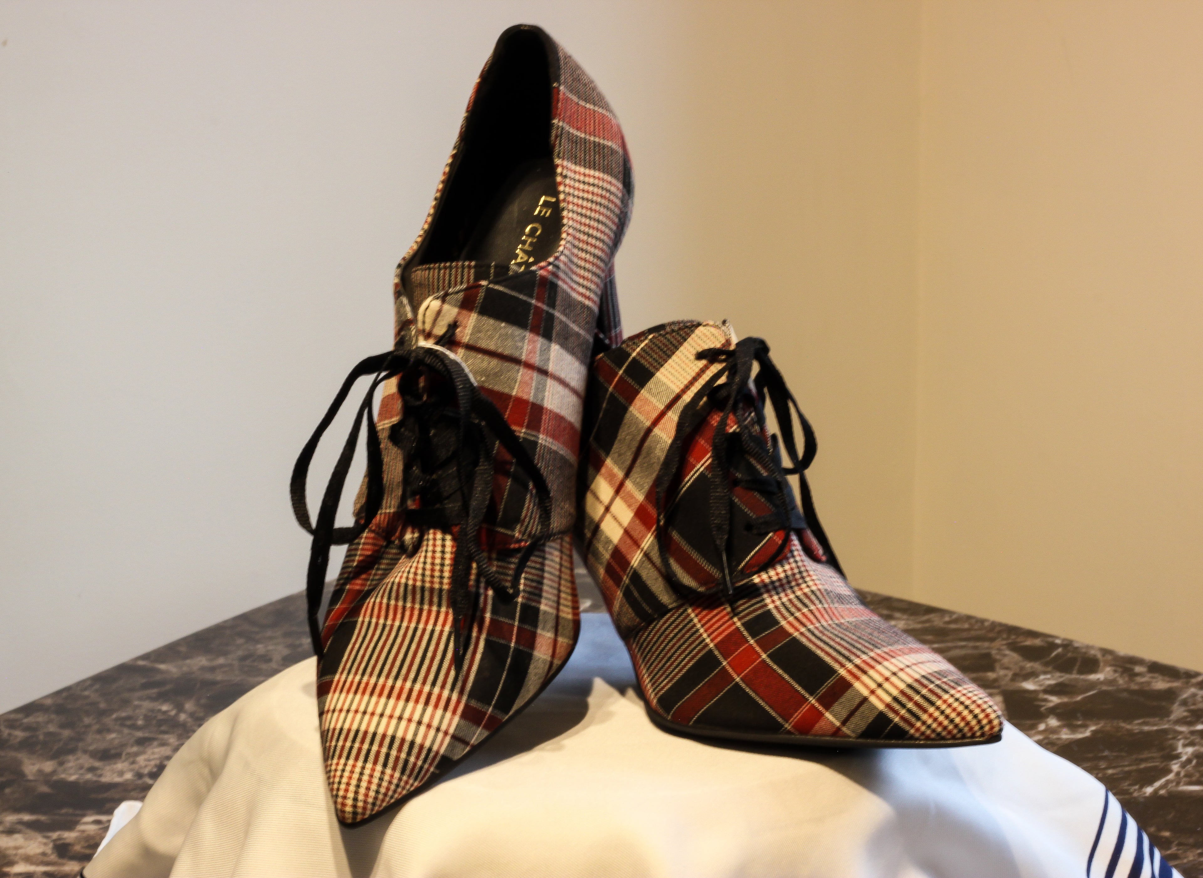 Brand New Le Chateau Plaid Shooties