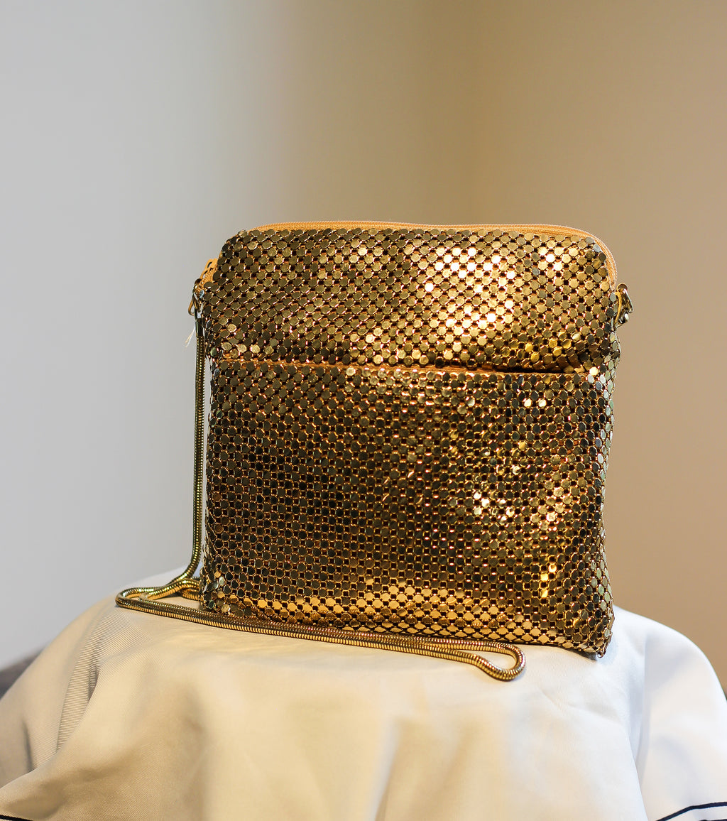 1970's Gold Chain Mail Purse