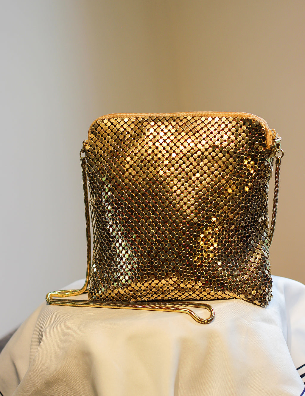 1970's Gold Chain Mail Purse