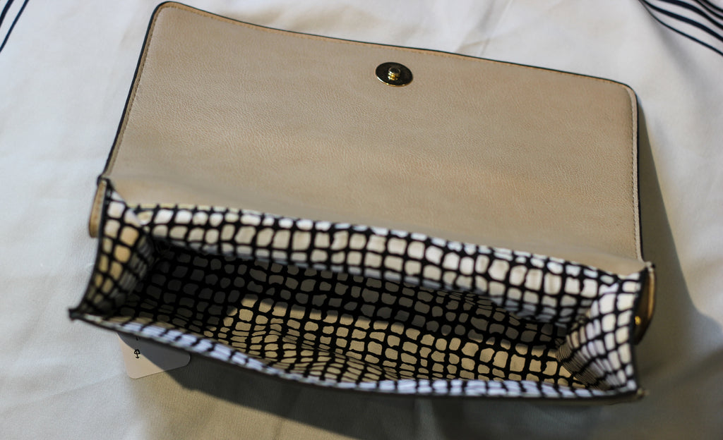 Y2K Beige Clutch Bag