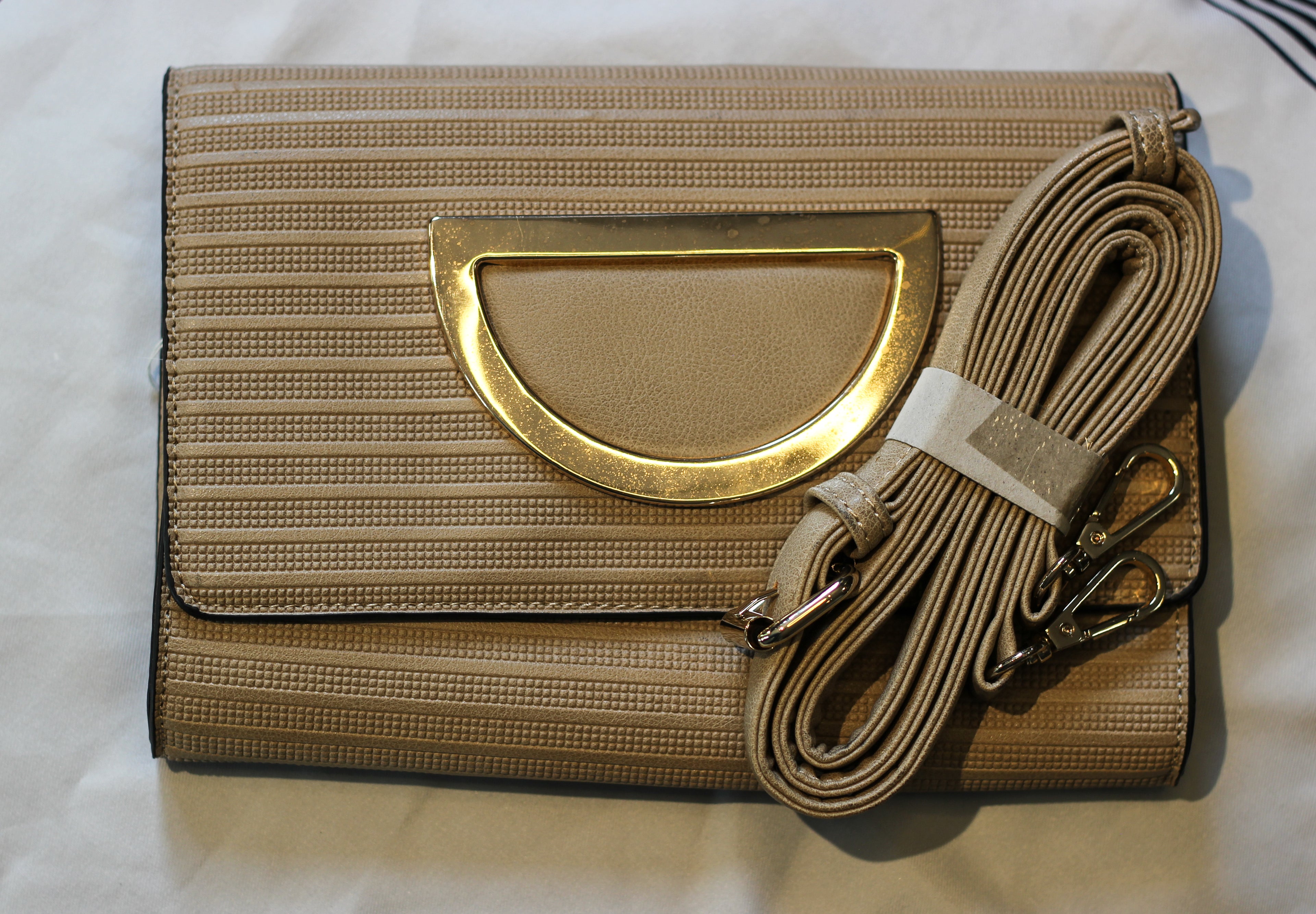 Y2K Beige Clutch Bag