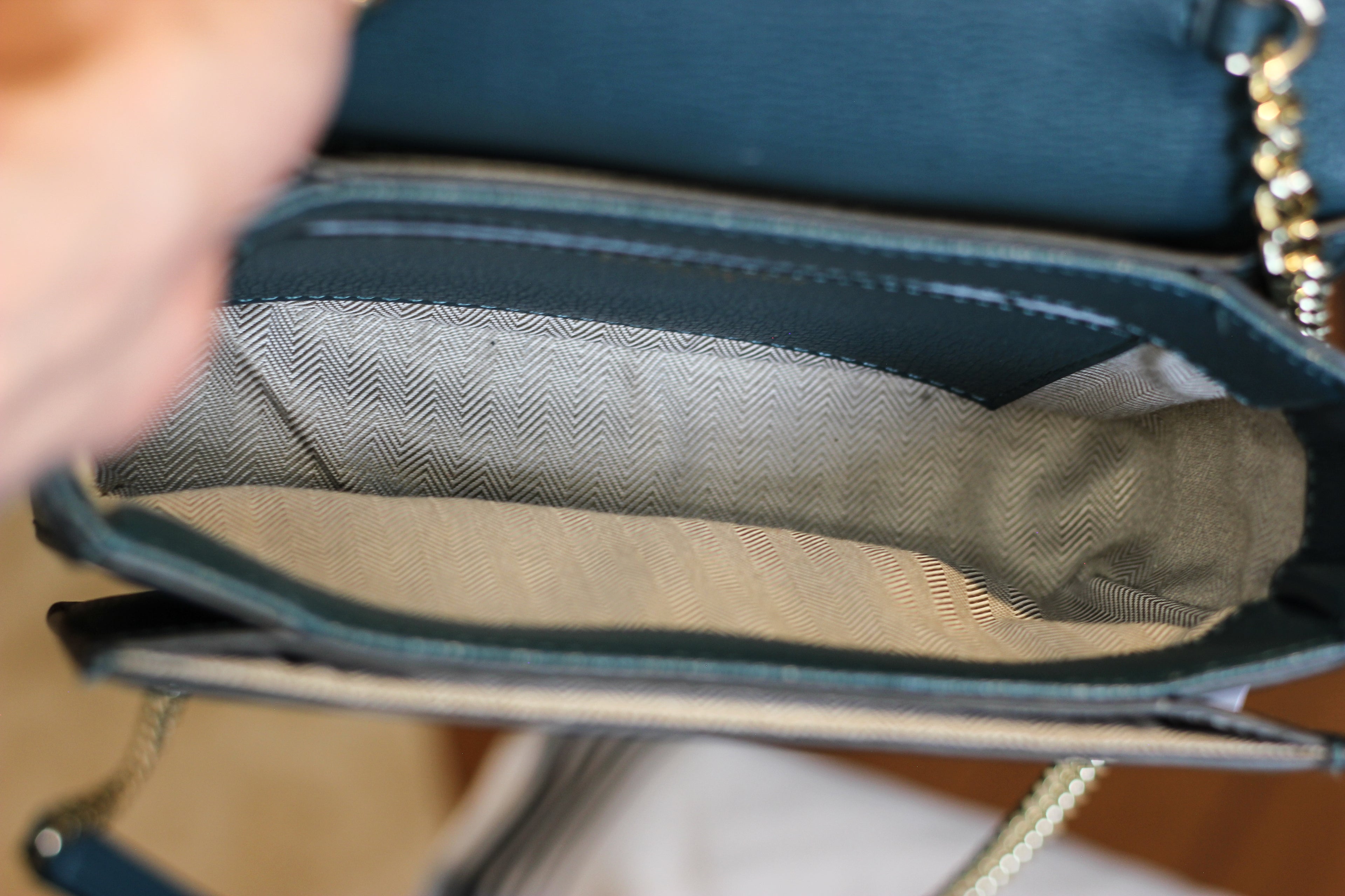 Yves St. Laurent Teal Purse