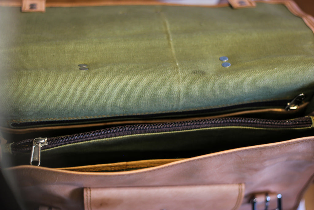 Handcrafted Vintage-Inspired Leather Messenger Bag