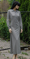 1970's Gingham Shirt Dress