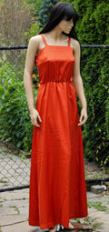 1980's Satin Maxi Dress