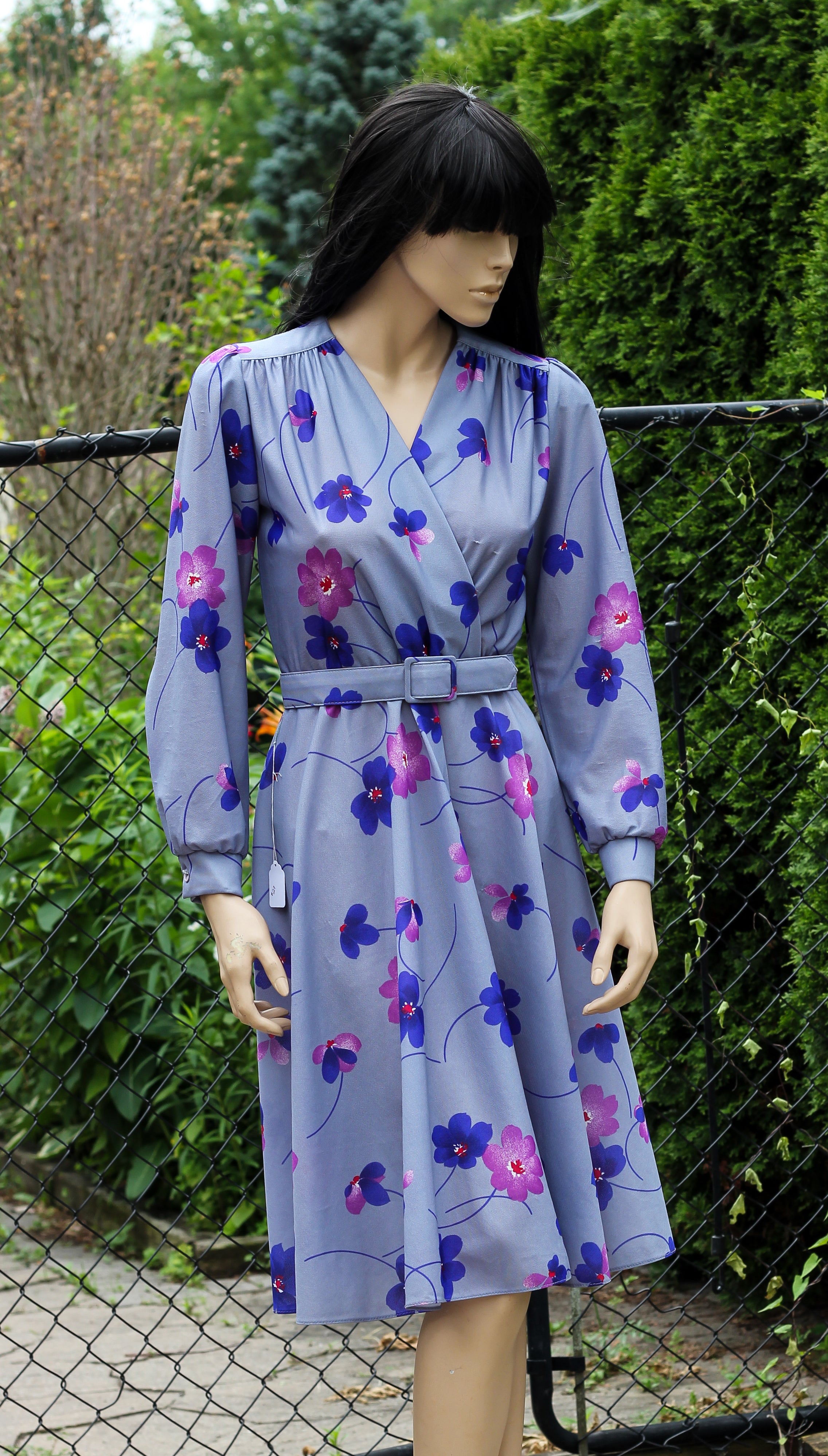 Early 1980's Sears Floral Secretary Dress