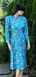1980's Braemar Petites Floral Business Casual Set
