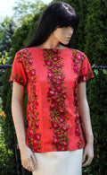 1960's Cotton Short-Sleeve Blouse