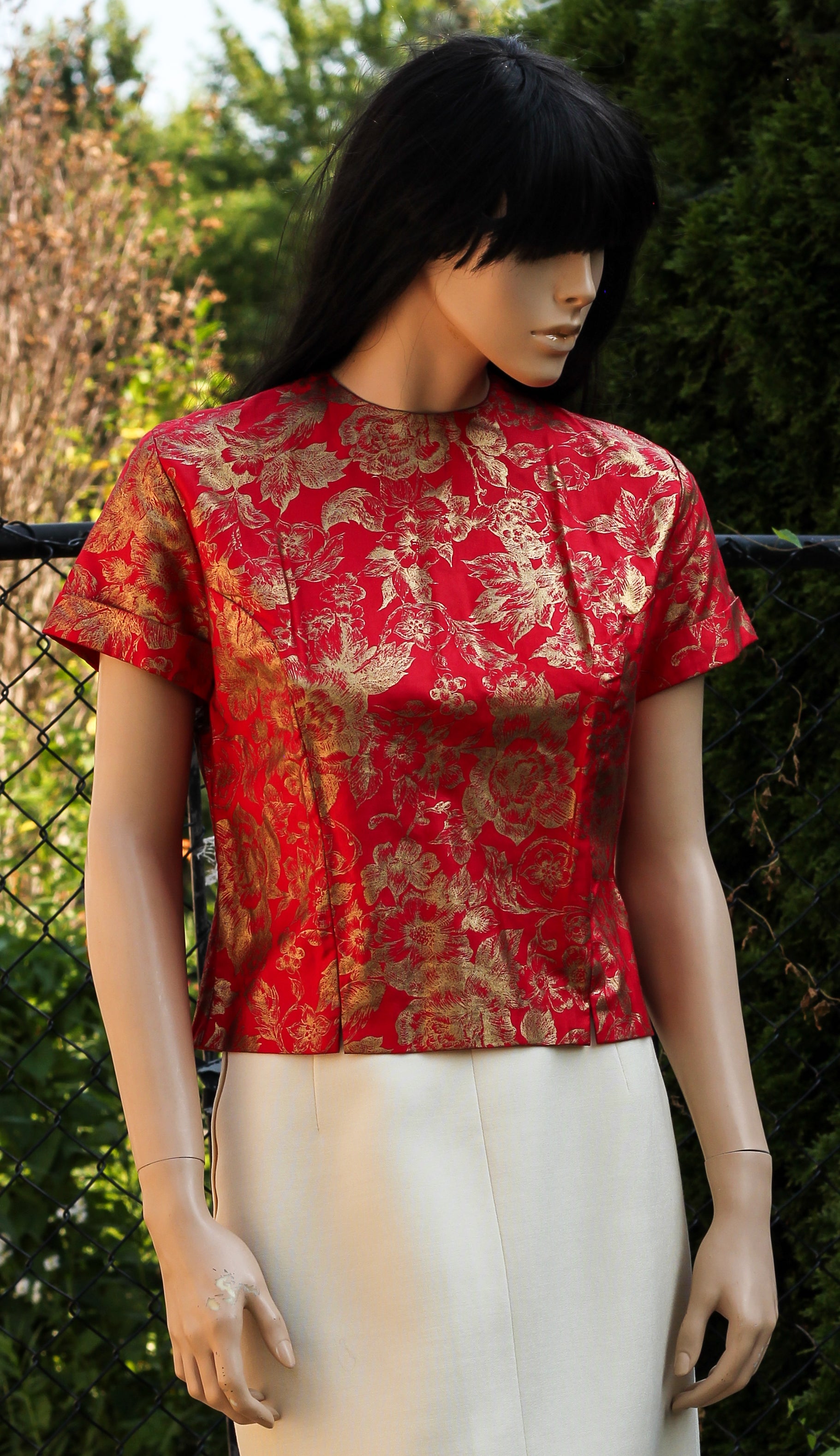 1950's "Sweetheart Blouse" Hostess Blouse