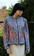 1980's "Adrianna Papell" Silk Jacket