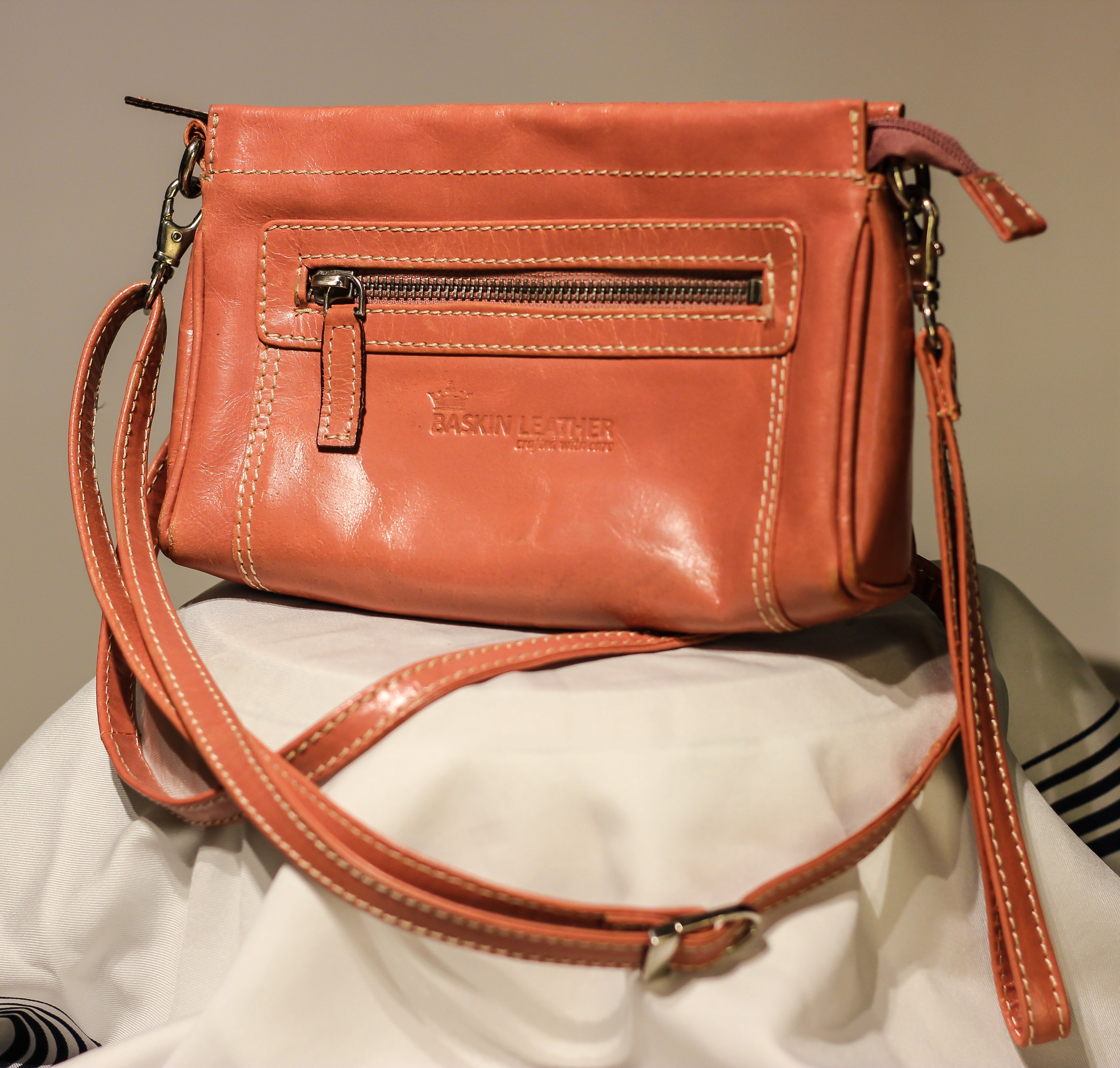 Y2K "Basken Leather" Crossbody Bag