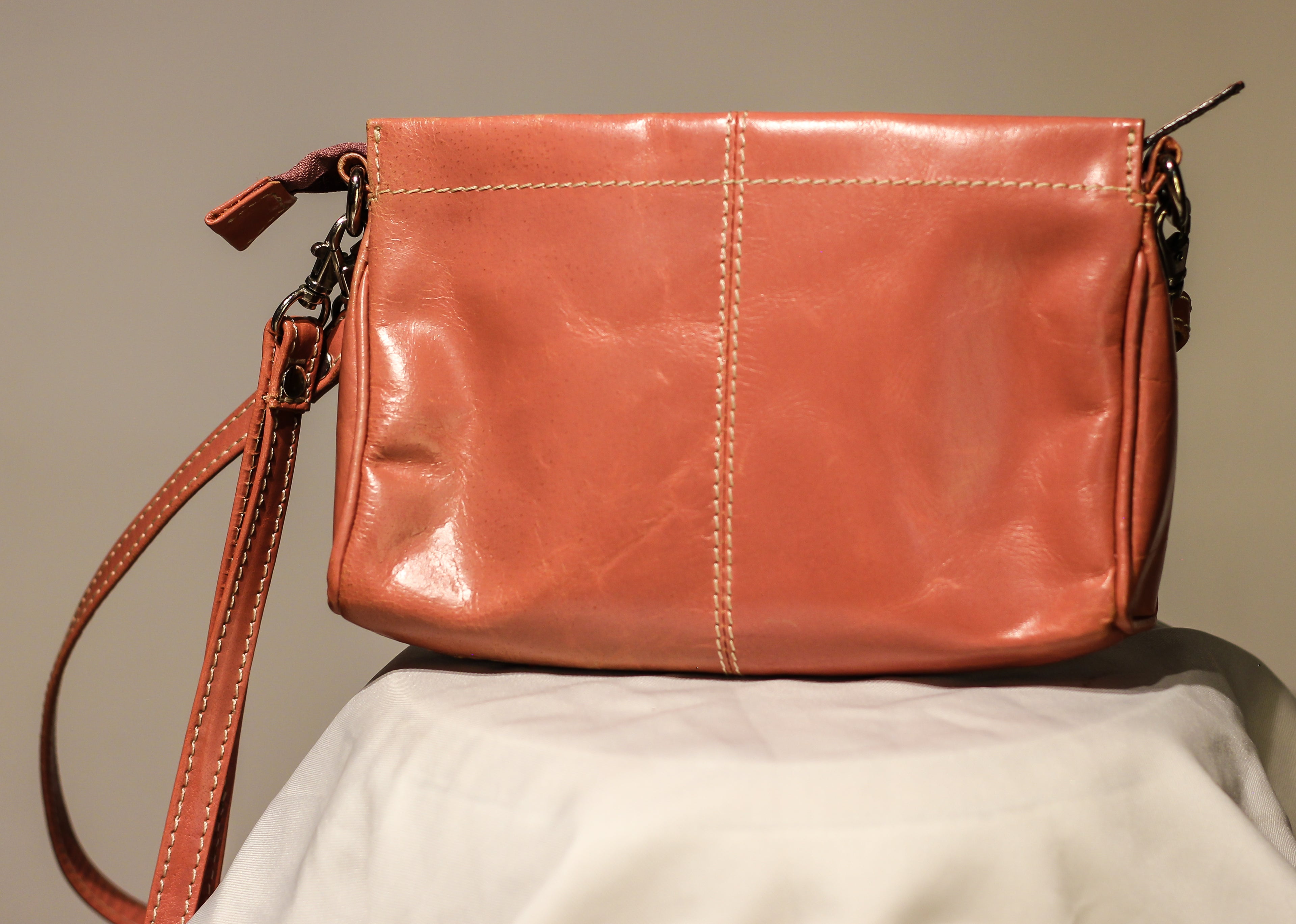 Y2K "Basken Leather" Crossbody Bag