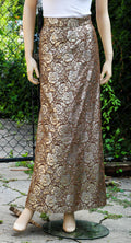 1960's Floral Brocade Maxi Skirt