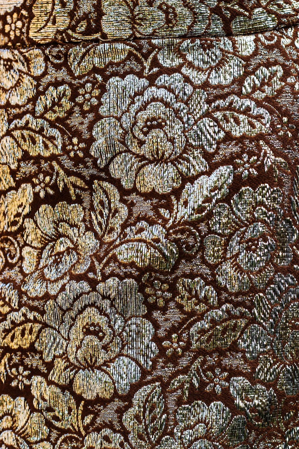 1960's Floral Brocade Maxi Skirt