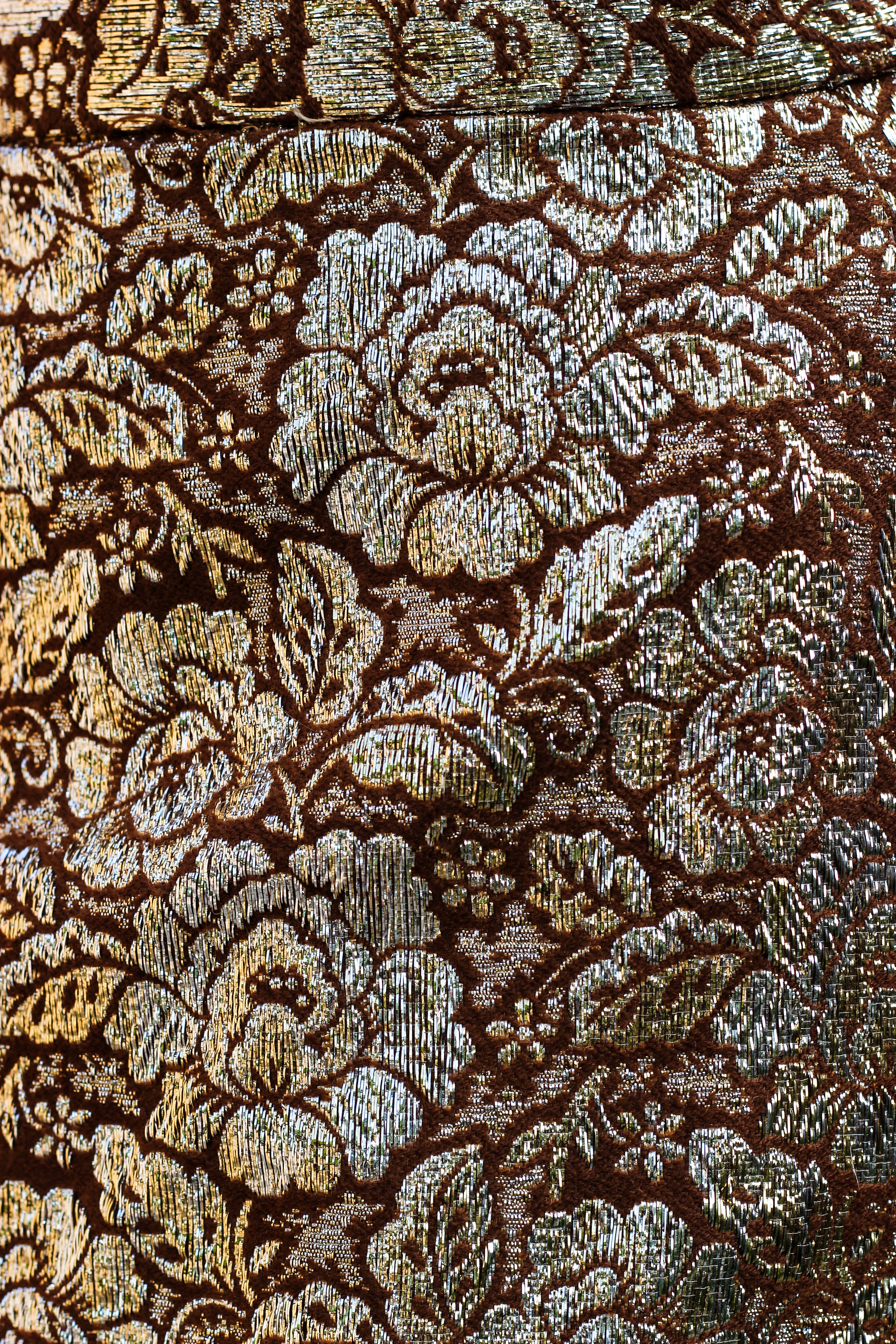 1960's Floral Brocade Maxi Skirt