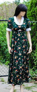 1970's Handmade Whimsical Day Dress