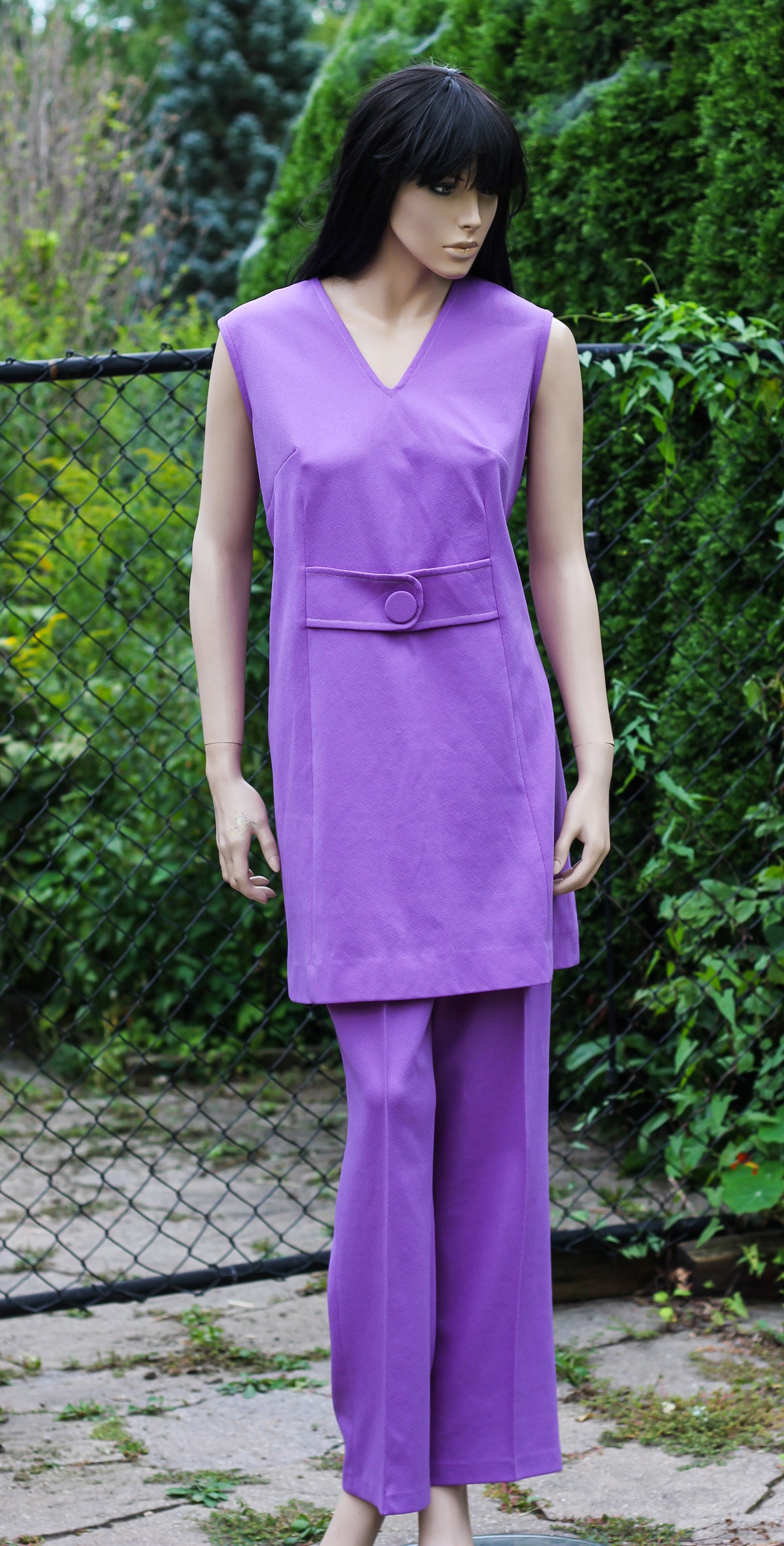 1970's Purple Two Piece Set