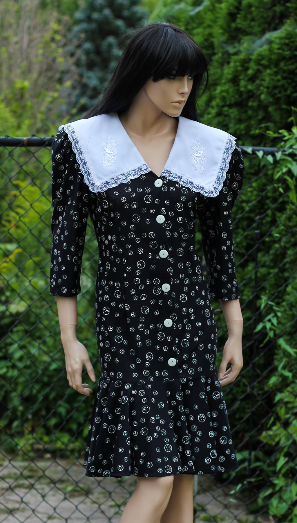 1980's "Perspective" Button Down Dress