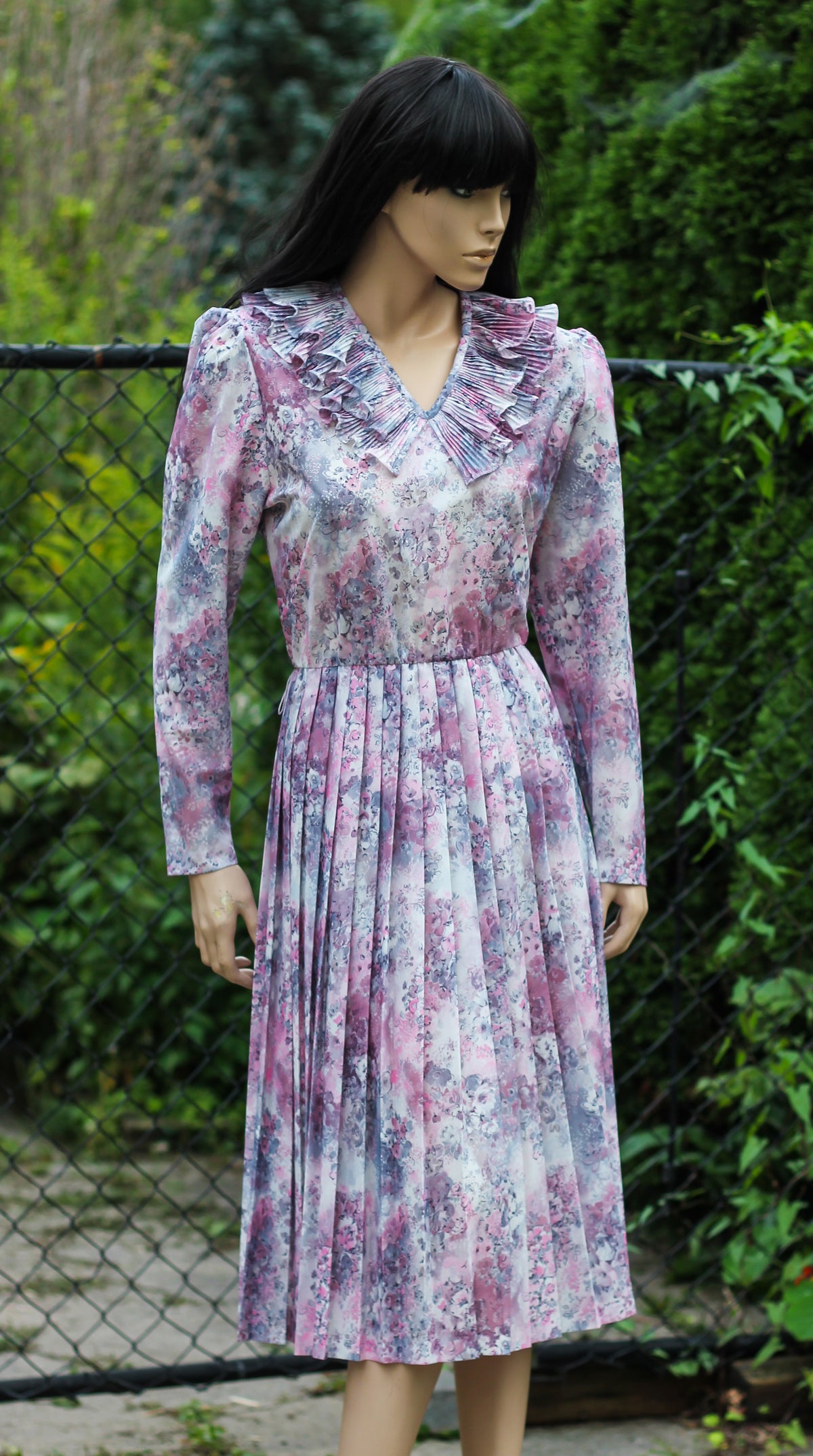 1980's "D'Allair's" Floral Dress