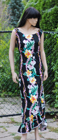 1990's "Royal Creations Hawaii" Sheath Maxi Dress