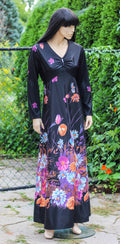 1970's "Pleskin" Maxi Dress