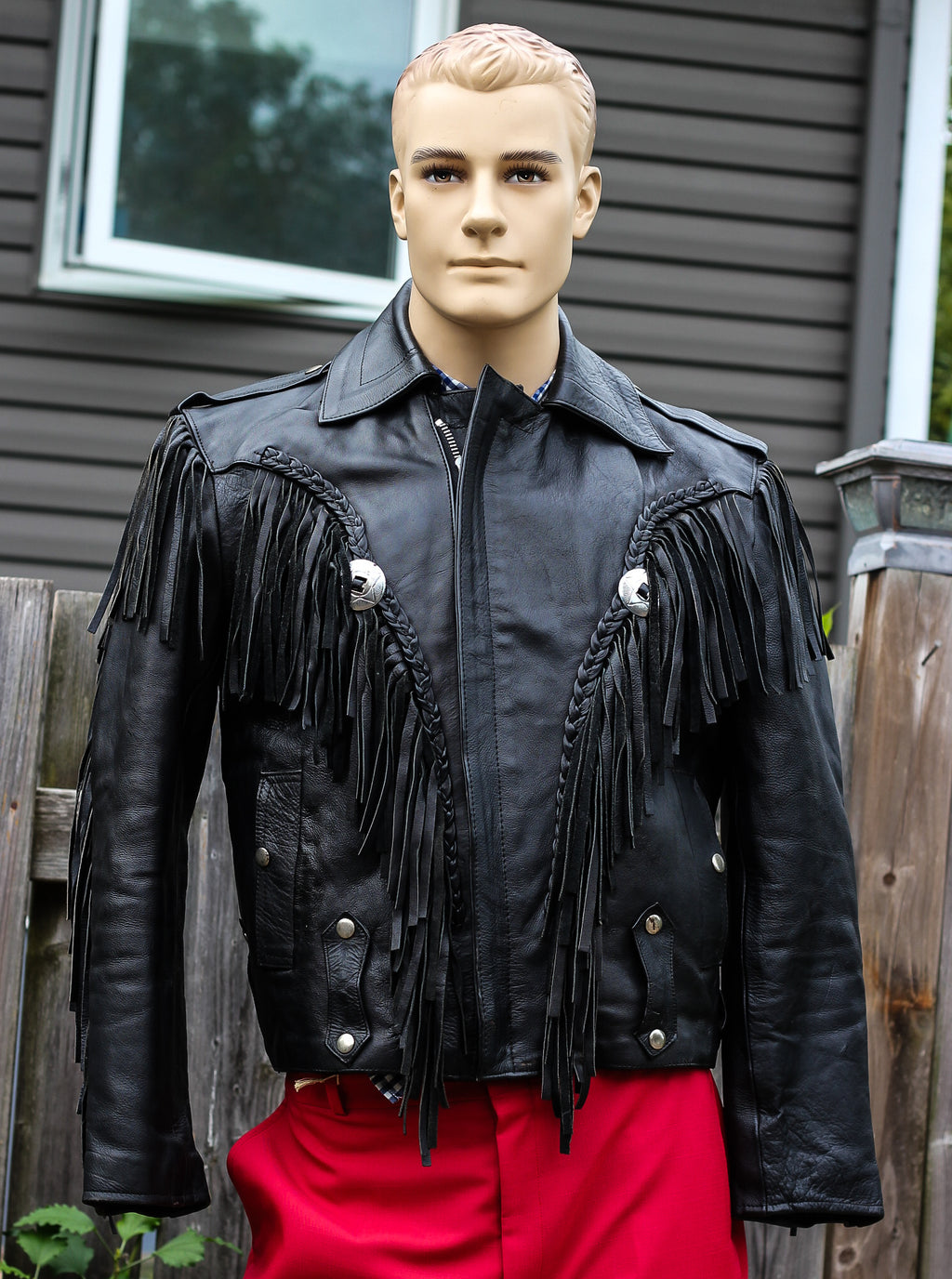 1980's "A-1 Genuine Leather" Motorcycle Jacket