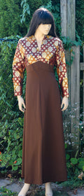 1970's "Lady Spi-Bor Knits of Distinction" Maxi Dress