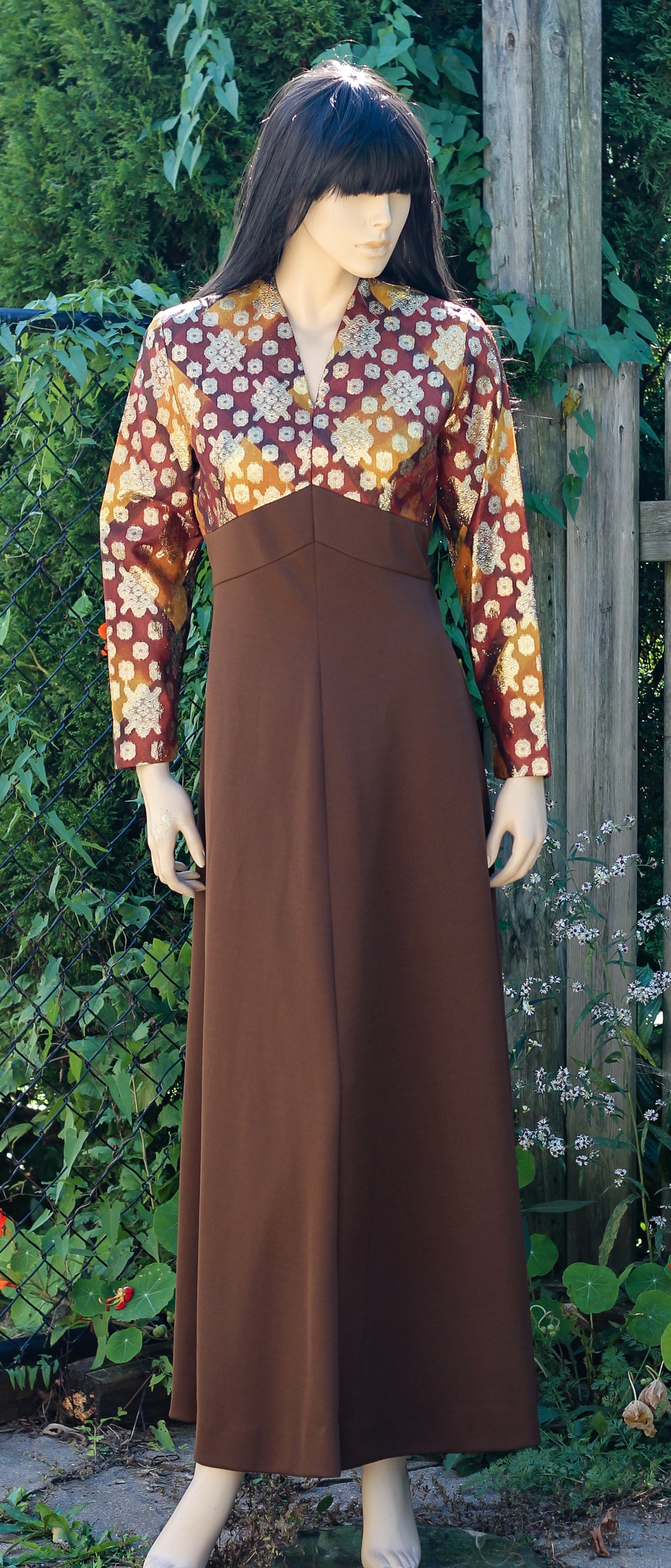 1970's "Lady Spi-Bor Knits of Distinction" Maxi Dress