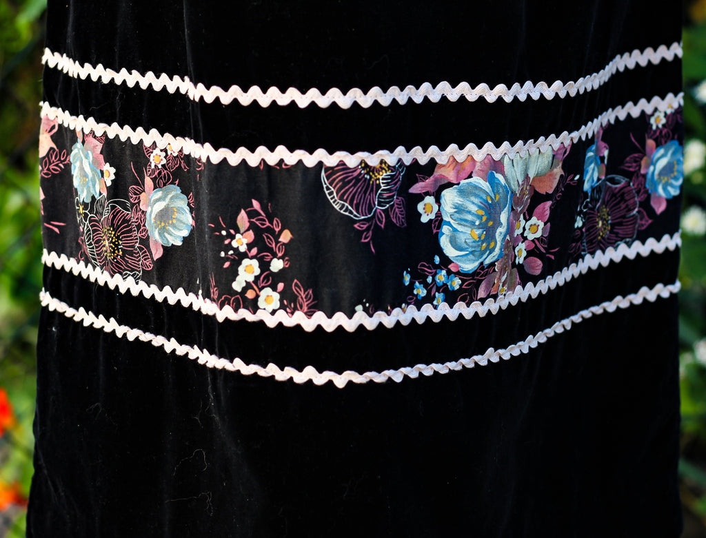 1960's "Irving Nadler " Velvet Dress