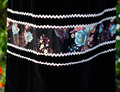 1960's "Irving Nadler " Velvet Dress