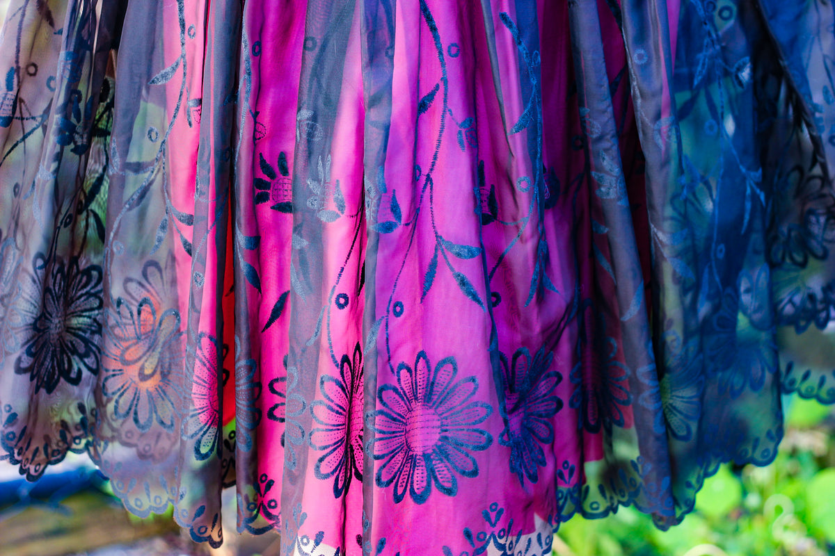 1980's Velvet Holiday Party Dress