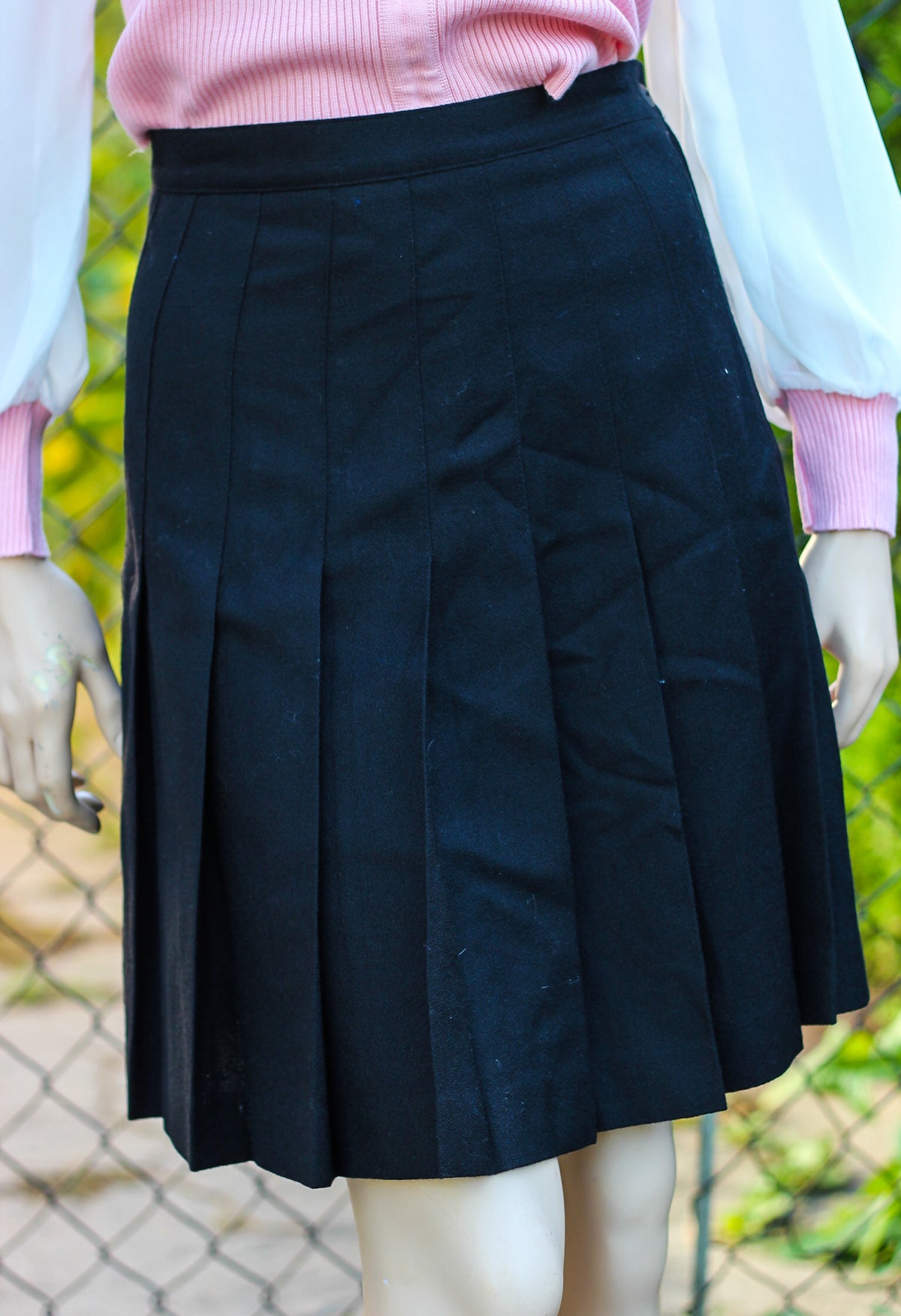 1990's "Braemar Petites" Wool Skirt