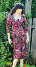 1980's Tapestry Midi Dress