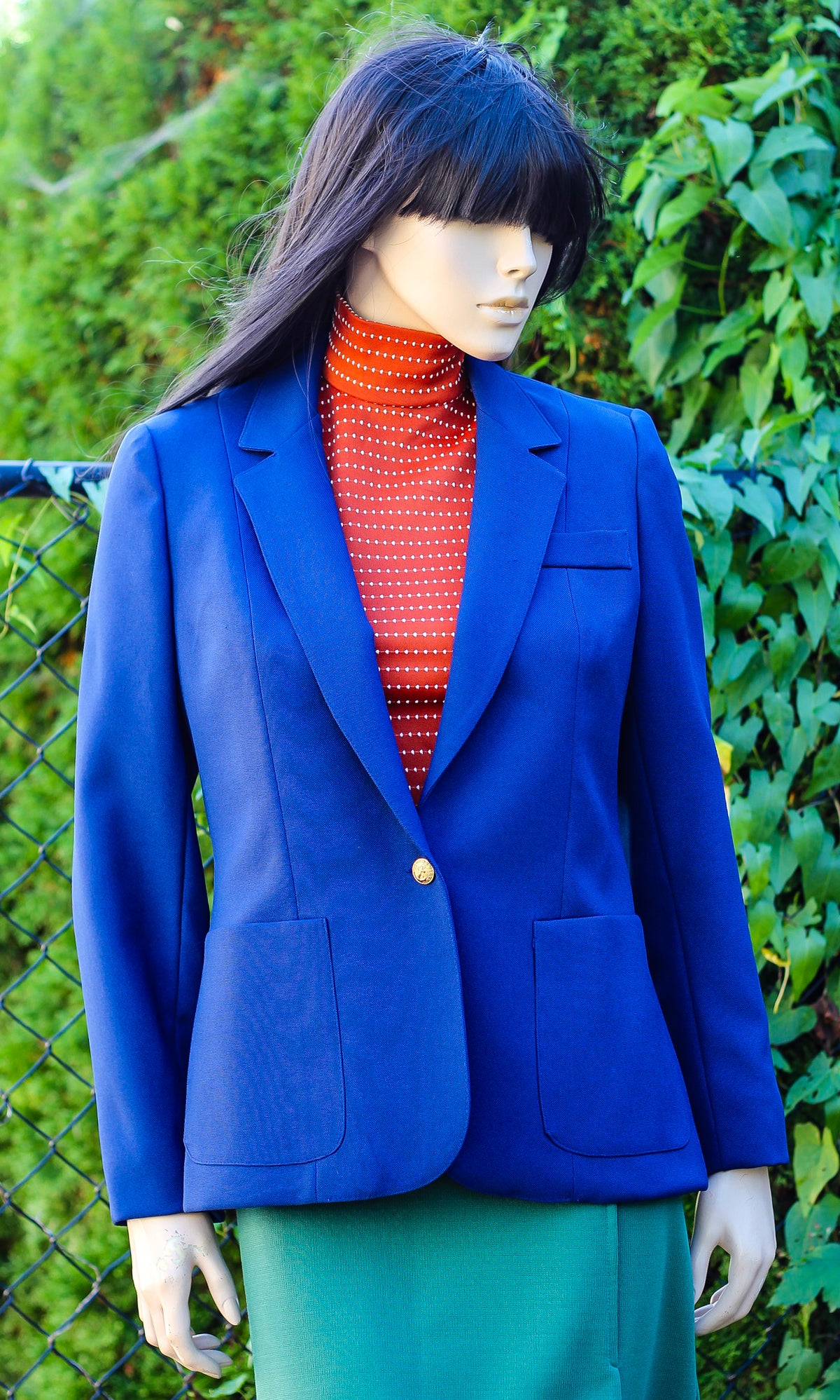 1990's Simple Blue Blazer