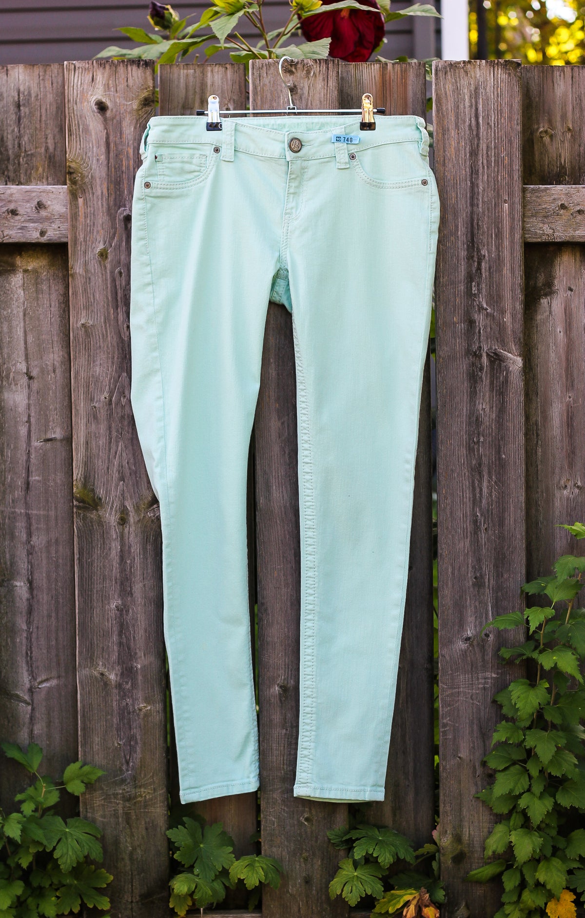 Y2K "Bootlegger" Mint Green Jeans