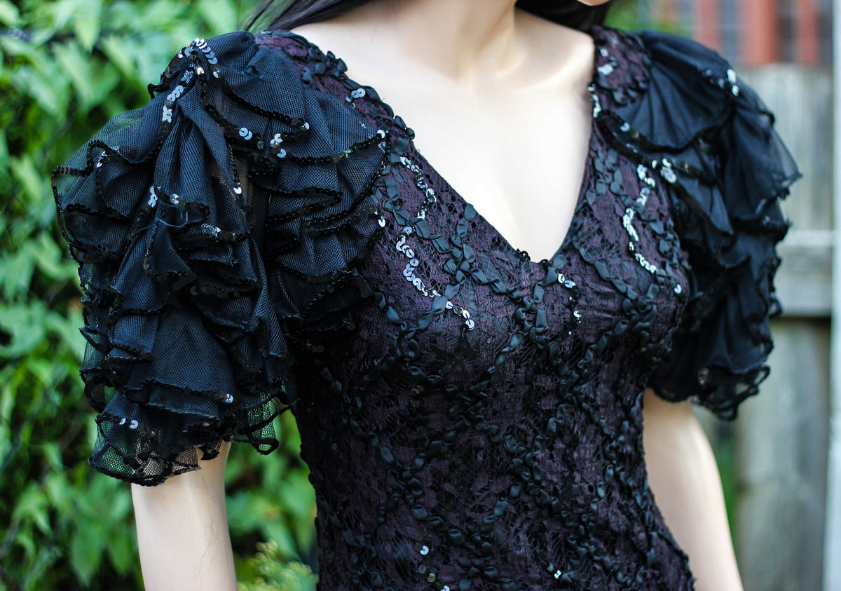 1980's "Susan Roselli for Vijack" Sequined Cocktail Dress