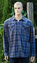 "Wrangler" Blue Plaid Shirt