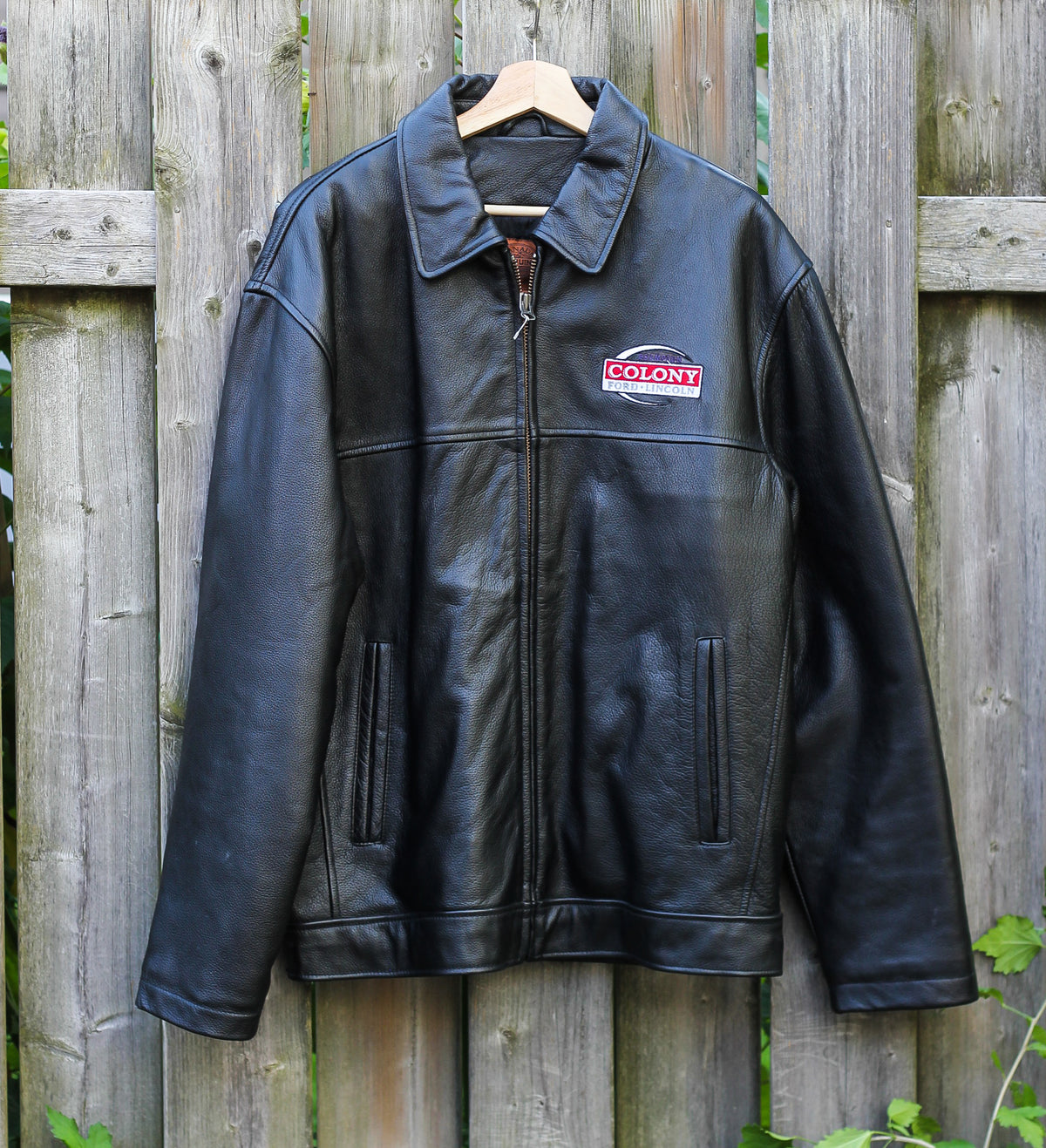 Y2K "Canada Genuine Sportswear" Leather Jacket