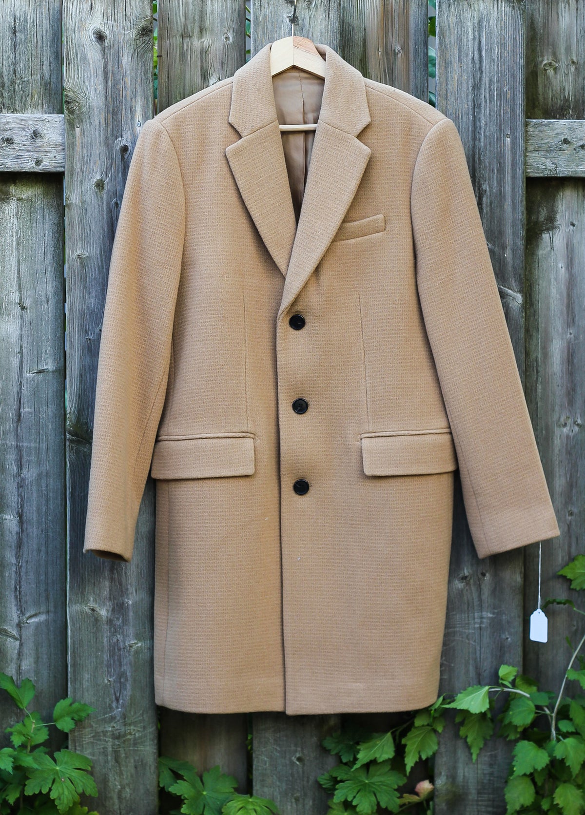 "Club Monaco" Camel Wool Overcoat