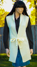 Modern "Feathers" Sleeveless Sweater Vest
