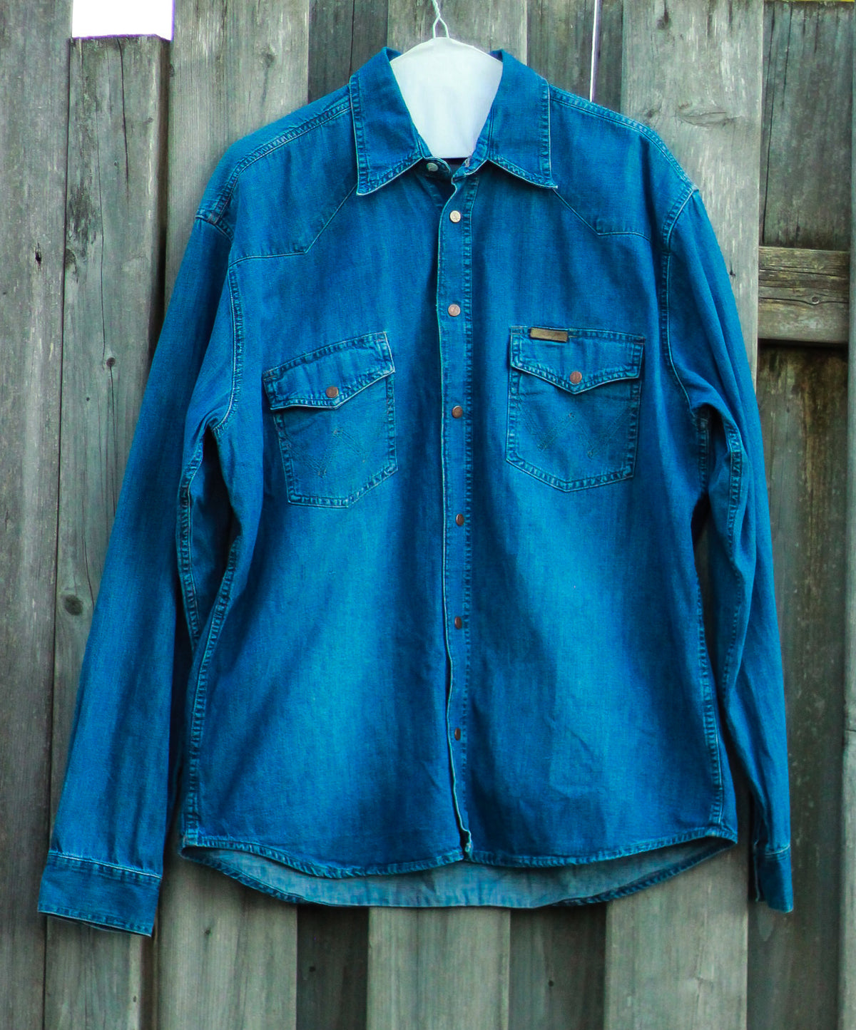 1990's "Wrangler Western" Denim Shirt